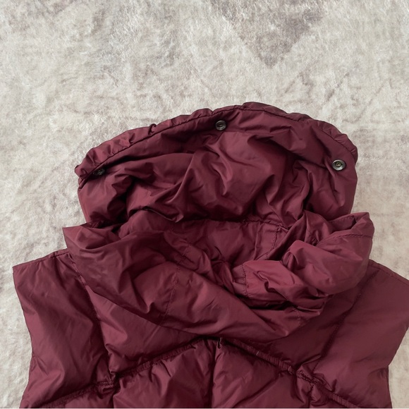 Add Down Quilted Puffer Vest Burgundy Size 2 - Picture 8 of 15